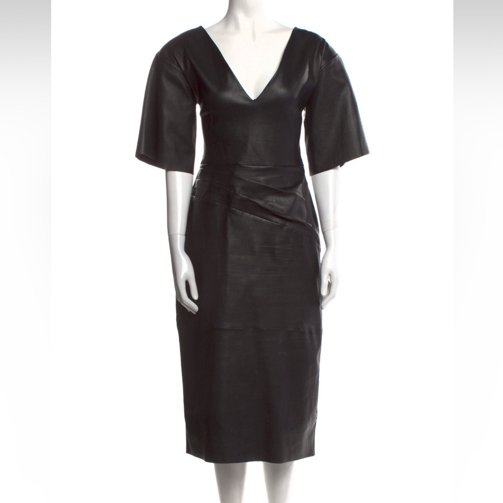 Maticevski Black leather Dress size US10/AU14